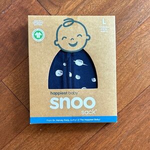 happiest baby Snoo Sack Baby Sleep Sack in Navy with White Planets - Large